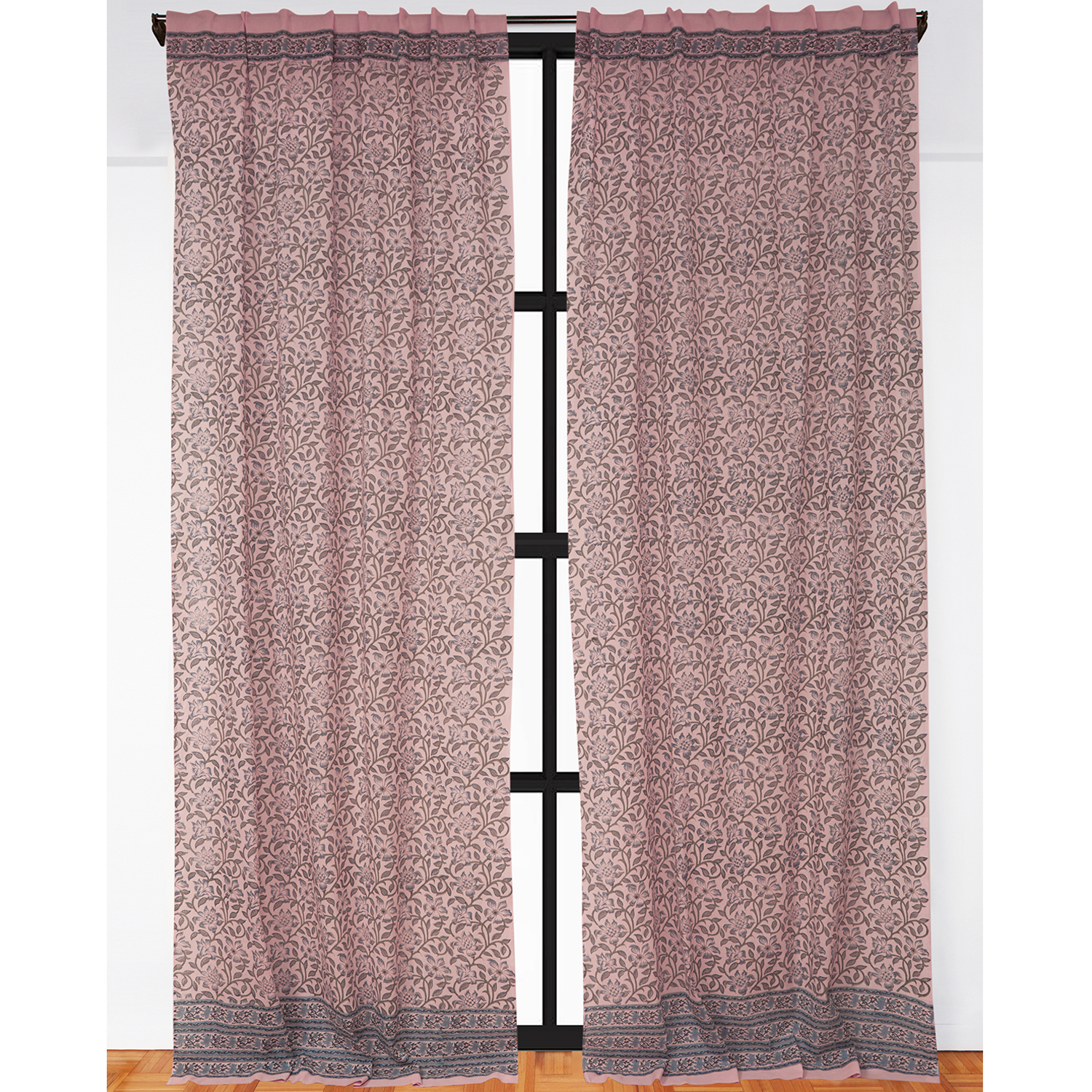 Naaz Curtain - Dusty Pink